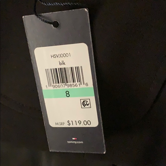 👚NWT Black Tommy Hilfiger Classy Blazer - Picture 15 of 16